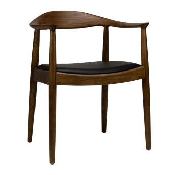 Scaun interior Nordic cu cadru din lemn de frasin, maro, negru