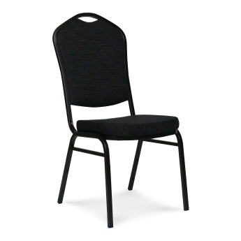 Scaun interior stivuibil Selectstack Deluxe, cu cadru din otel, negru