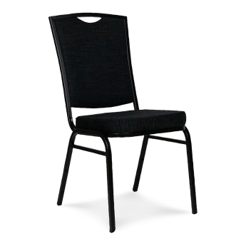 Scaun interior stivuibil Selectstack 320, cu cadru din otel, negru