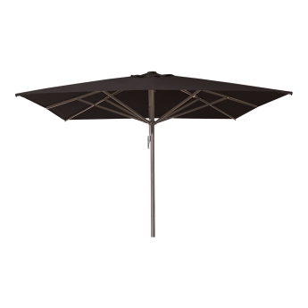 Umbrela de terasa Liva 400 x 400 cm, cadru gri, negru