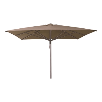 Umbrela de terasa Liva 400 x 400 cm, cadru gri, bej