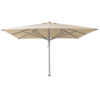 Umbrela de terasa Liva 400 x 400 cm, cadru gri, ecru
