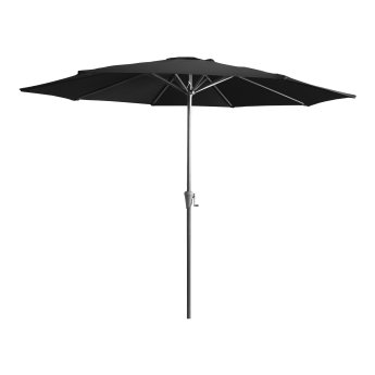 Umbrela de terasa Pisa rotunda, diametru 300 cm, cadru antracit, negru