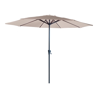 Umbrela de terasa Pisa rotunda, diametru 300 cm, cadru antracit, ecru