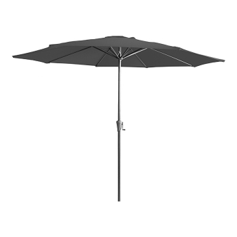 Umbrela de terasa Pisa rotunda, diametru 300 cm, cadru antracit, gri