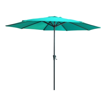 Umbrela de terasa Pisa rotunda, diametru 300 cm, cadru antracit, albastru