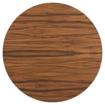 Blat de masa pentru exterior Walnut rotund, diametru 100 cm, maro
