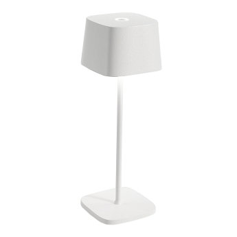 Lampa de masa Ofelia reincarcabila, 29 cm, alb