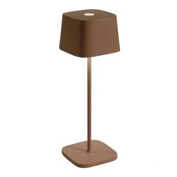 Lampa de masa Ofelia reincarcabila, 29 cm, maro