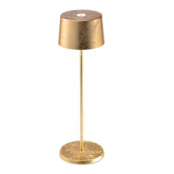 Lampa de masa Olivia reincarcabila, 35 cm, auriu