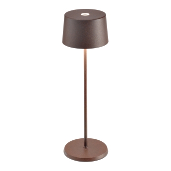 Lampa de masa Olivia reincarcabila, 35 cm, maro