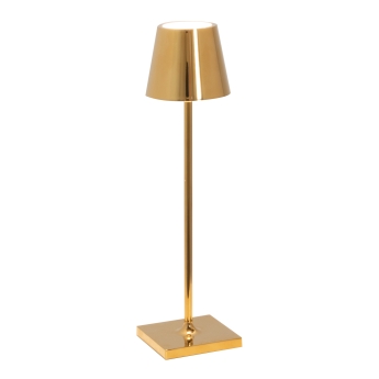 Lampa de masa Poldina Micro reincarcabila, 27.5 cm, auriu