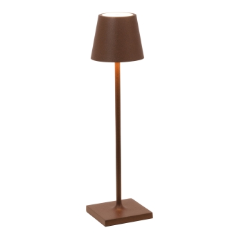 Lampa de masa Poldina Micro reincarcabila, 27.5 cm, maro