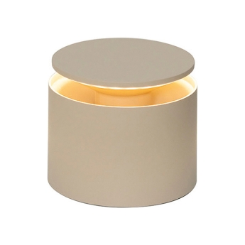 Lampa de masa Push-up reincarcabila, 10 cm, bej