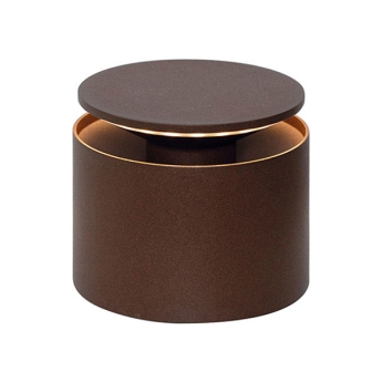 Lampa de masa Push-up reincarcabila, 10 cm, maro