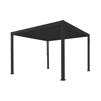 Pergola Reflect pentru gradina si terasa, aluminiu, antracit, 3x3 m