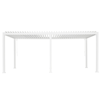 Pergola Reflect pentru gradina si terasa, aluminiu, alb, 3x6 m