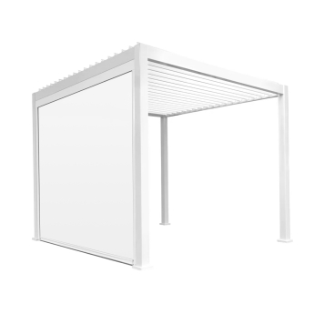 Rulou pentru Pergola Reflect pentru gradina si terasa, textilen si aluminiu, alb, 4 m