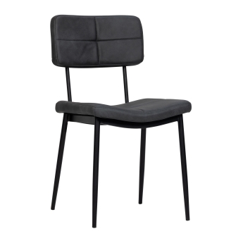 Scaun interior Teddy cu cadru din metal, antracit