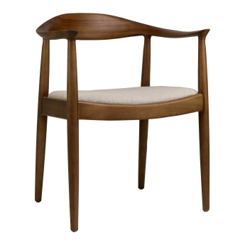 Scaun interior Nordic cu cadru din lemn de frasin, maro