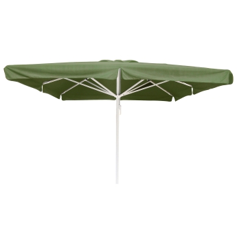 Umbrela de terasa Karin 400 x 400 cm, cadru alb, verde