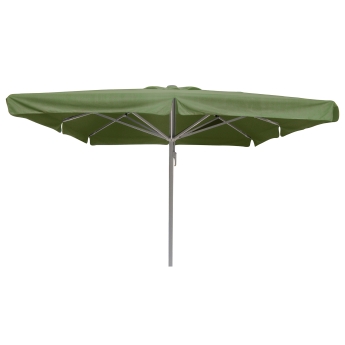 Umbrela de terasa Karin 400 x 400 cm, cadru gri, verde
