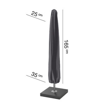 Husa mobilier gradina AeroCover pentru umbrela, 165x35 cm, patrata, antracit