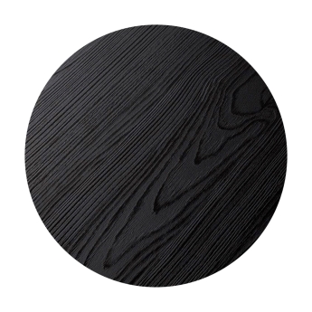 Blat de masa pentru interior Massive Oak rotund, diametru 110 cm, negru