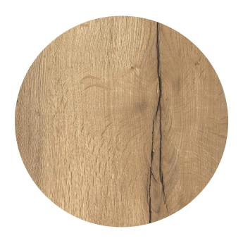 Blat de masa pentru interior Natural Oak rotund, diametru 100 cm, maro