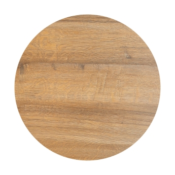 Blat de masa pentru interior Sherman Oak rotund, diametru 100 cm, maro
