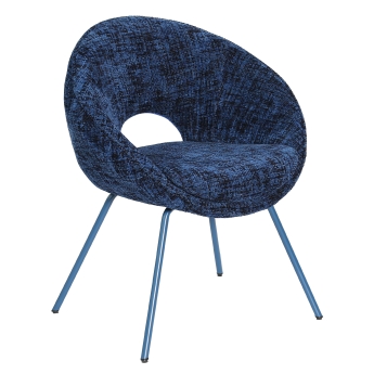 Scaun interior Samba, cadru metal, albastru inchis