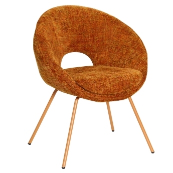 Scaun interior Samba, cadru metal, portocaliu
