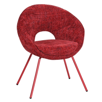 Scaun interior Samba, cadru metal, rosu