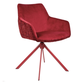 Scaun interior Corazon pivotant, cadru metal, rosu
