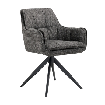 Scaun interior pivotant Cody, cadru metal negru, antracit