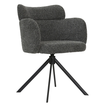 Scaun interior pivotant Classicon, cadru metal negru, antracit