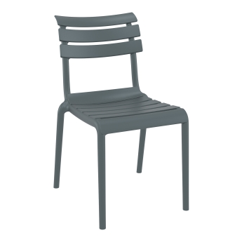 Scaun exterior Helen, din polipropilena, antracit