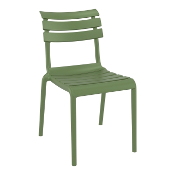 Scaun exterior Helen, din polipropilena, verde