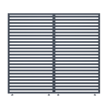 Panou pentru pergolele Aplux Pro si ProMax, aluminiu, antracit, 3 m
