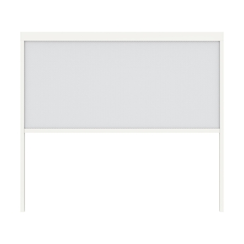 Rulou electric pentru pergolele Aplux Pro si ProMax, textilen si aluminiu, alb, 3 m