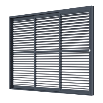 Panou culisant reglabil pentru pergolele Aplux Pro si ProMax, aluminiu, antracit, 3 m