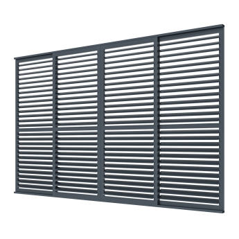 Panou culisant reglabil pentru pergolele Aplux Pro si ProMax, aluminiu, antracit, 4 m
