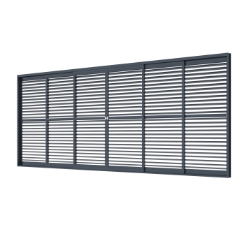 Panou culisant reglabil pentru pergolele Aplux Pro si ProMax, aluminiu, antracit, 6 m
