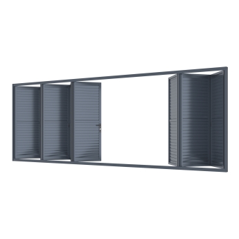 Panou rabatabil reglabil pentru pergolele Aplux Pro si ProMax, aluminiu, antracit, 6 m