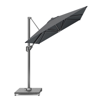 Umbrela de terasa Platinum Voyager, 300 x 200 cm, antracit, suport granit Modena negru 90 kg inclus
