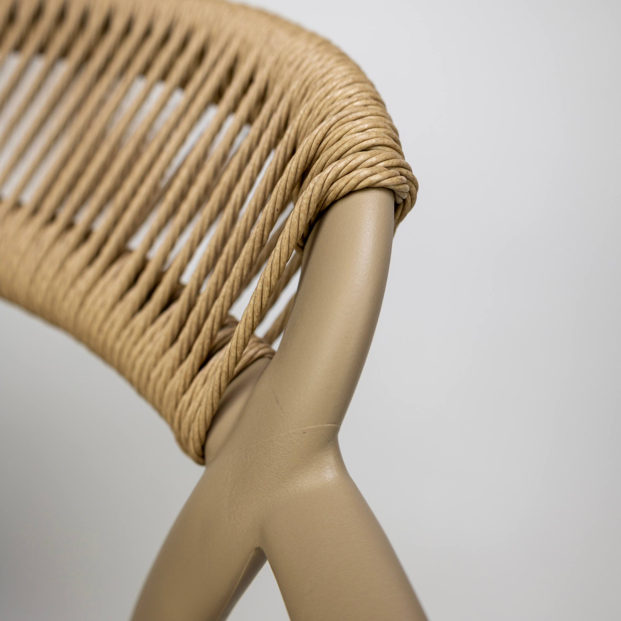 Scaun exterior Riviera cu cadru din polipropilena bej, natur Scaun exterior Riviera cu cadru din polipropilena bej, natur