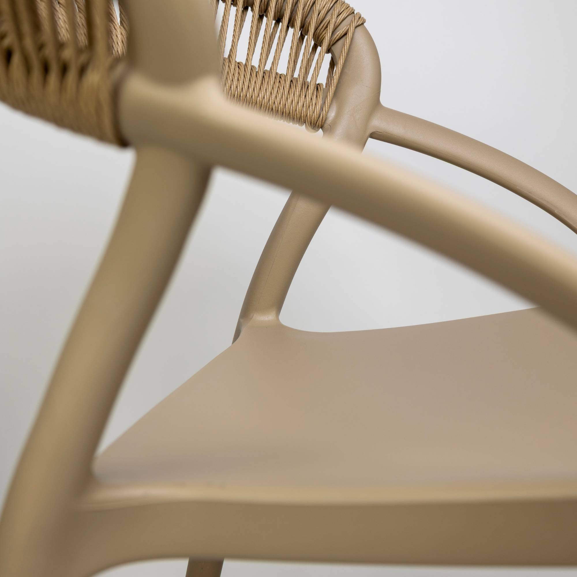 Scaun exterior Riviera cu cadru din polipropilena bej, natur Scaun exterior Riviera cu cadru din polipropilena bej, natur