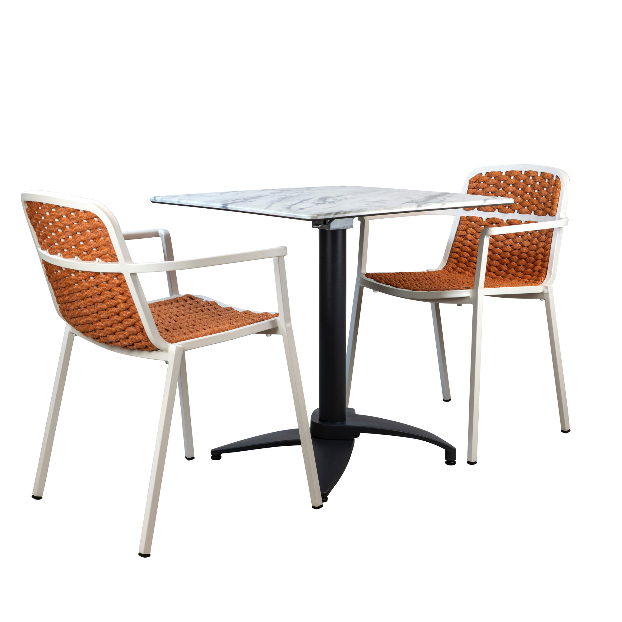 Set masa si 2 scaune Tora, cadru aluminiu Set masa si 2 scaune Tora, cadru aluminiu