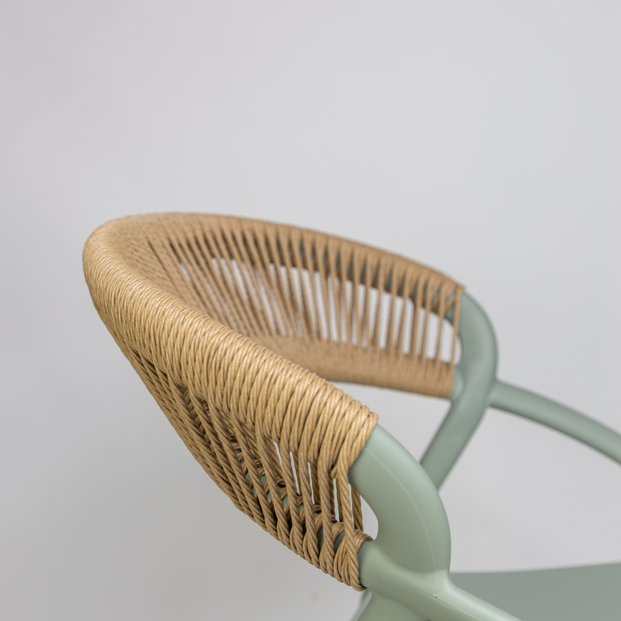 Scaun exterior Riviera cu cadru din polipropilena verde, natur Scaun exterior Riviera cu cadru din polipropilena verde, natur